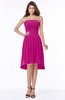 ColsBM Kyndall Hot Pink Luxury A-line Sleeveless Zip up Chiffon Pick up Bridesmaid Dresses