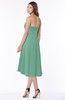 ColsBM Amaya Beryl Green Mature A-line Strapless Chiffon Knee Length Ruching Bridesmaid Dresses