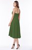 ColsBM Amaya Garden Green Mature A-line Strapless Chiffon Knee Length Ruching Bridesmaid Dresses
