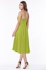 ColsBM Amaya Green Oasis Mature A-line Strapless Chiffon Knee Length Ruching Bridesmaid Dresses