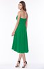 ColsBM Amaya Green Mature A-line Strapless Chiffon Knee Length Ruching Bridesmaid Dresses