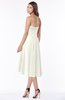 ColsBM Amaya Ivory Mature A-line Strapless Chiffon Knee Length Ruching Bridesmaid Dresses