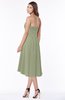ColsBM Amaya Moss Green Mature A-line Strapless Chiffon Knee Length Ruching Bridesmaid Dresses