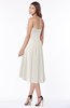 ColsBM Amaya Off White Mature A-line Strapless Chiffon Knee Length Ruching Bridesmaid Dresses