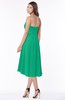 ColsBM Amaya Pepper Green Mature A-line Strapless Chiffon Knee Length Ruching Bridesmaid Dresses
