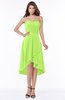 ColsBM Amaya Sharp Green Mature A-line Strapless Chiffon Knee Length Ruching Bridesmaid Dresses