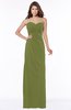 ColsBM Vanessa Olive Green Glamorous A-line Sweetheart Half Backless Chiffon Floor Length Bridesmaid Dresses