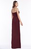ColsBM Kenna Burgundy Gorgeous A-line Sleeveless Half Backless Satin Floor Length Bridesmaid Dresses