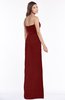 ColsBM Kenna Dark Red Gorgeous A-line Sleeveless Half Backless Satin Floor Length Bridesmaid Dresses