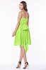 ColsBM Kaylee Bright Green Gorgeous A-line Sleeveless Half Backless Knee Length Ruching Bridesmaid Dresses