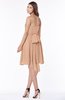ColsBM Kaylee Burnt Orange Gorgeous A-line Sleeveless Half Backless Knee Length Ruching Bridesmaid Dresses