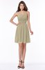 ColsBM Kaylee Candied Ginger Gorgeous A-line Sleeveless Half Backless Knee Length Ruching Bridesmaid Dresses