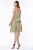 ColsBM Kaylee Candied Ginger Gorgeous A-line Sleeveless Half Backless Knee Length Ruching Bridesmaid Dresses
