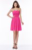 ColsBM Kaylee Fandango Pink Gorgeous A-line Sleeveless Half Backless Knee Length Ruching Bridesmaid Dresses