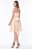 ColsBM Kaylee Fresh Salmon Gorgeous A-line Sleeveless Half Backless Knee Length Ruching Bridesmaid Dresses