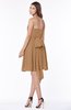 ColsBM Kaylee Light Brown Gorgeous A-line Sleeveless Half Backless Knee Length Ruching Bridesmaid Dresses