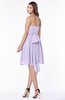 ColsBM Kaylee Light Purple Gorgeous A-line Sleeveless Half Backless Knee Length Ruching Bridesmaid Dresses