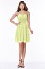 ColsBM Kaylee Lime Green Gorgeous A-line Sleeveless Half Backless Knee Length Ruching Bridesmaid Dresses