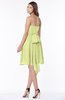 ColsBM Kaylee Lime Green Gorgeous A-line Sleeveless Half Backless Knee Length Ruching Bridesmaid Dresses
