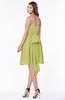 ColsBM Kaylee Linden Green Gorgeous A-line Sleeveless Half Backless Knee Length Ruching Bridesmaid Dresses