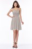 ColsBM Kaylee Mushroom Gorgeous A-line Sleeveless Half Backless Knee Length Ruching Bridesmaid Dresses