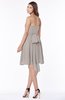 ColsBM Kaylee Mushroom Gorgeous A-line Sleeveless Half Backless Knee Length Ruching Bridesmaid Dresses