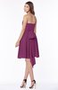 ColsBM Kaylee Raspberry Gorgeous A-line Sleeveless Half Backless Knee Length Ruching Bridesmaid Dresses