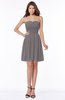 ColsBM Kaylee Ridge Grey Gorgeous A-line Sleeveless Half Backless Knee Length Ruching Bridesmaid Dresses