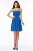 ColsBM Kaylee Royal Blue Gorgeous A-line Sleeveless Half Backless Knee Length Ruching Bridesmaid Dresses