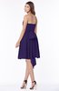 ColsBM Kaylee Royal Purple Gorgeous A-line Sleeveless Half Backless Knee Length Ruching Bridesmaid Dresses