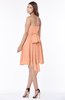 ColsBM Kaylee Salmon Gorgeous A-line Sleeveless Half Backless Knee Length Ruching Bridesmaid Dresses