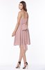 ColsBM Kaylee Silver Pink Gorgeous A-line Sleeveless Half Backless Knee Length Ruching Bridesmaid Dresses