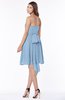 ColsBM Kaylee Sky Blue Gorgeous A-line Sleeveless Half Backless Knee Length Ruching Bridesmaid Dresses
