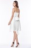 ColsBM Kaylee White Gorgeous A-line Sleeveless Half Backless Knee Length Ruching Bridesmaid Dresses