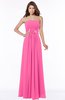 ColsBM Anne Rose Pink Modern A-line Bateau Sleeveless Half Backless Floor Length Bridesmaid Dresses