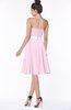 ColsBM Braelynn Baby Pink Mature A-line Sleeveless Knee Length Pick up Bridesmaid Dresses