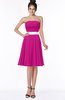 ColsBM Braelynn Hot Pink Mature A-line Sleeveless Knee Length Pick up Bridesmaid Dresses