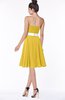 ColsBM Braelynn Lemon Curry Mature A-line Sleeveless Knee Length Pick up Bridesmaid Dresses