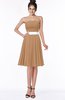 ColsBM Braelynn Light Brown Mature A-line Sleeveless Knee Length Pick up Bridesmaid Dresses