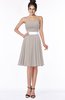 ColsBM Braelynn Mushroom Mature A-line Sleeveless Knee Length Pick up Bridesmaid Dresses