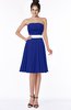ColsBM Braelynn Nautical Blue Mature A-line Sleeveless Knee Length Pick up Bridesmaid Dresses