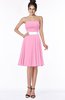 ColsBM Braelynn Pink Mature A-line Sleeveless Knee Length Pick up Bridesmaid Dresses