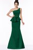 ColsBM Brittany Alpine Green Elegant Mermaid Sleeveless Satin Floor Length Bridesmaid Dresses
