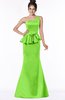 ColsBM Brittany Classic Green Elegant Mermaid Sleeveless Satin Floor Length Bridesmaid Dresses