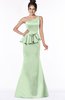 ColsBM Brittany Pale Green Elegant Mermaid Sleeveless Satin Floor Length Bridesmaid Dresses