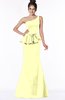 ColsBM Brittany Wax Yellow Elegant Mermaid Sleeveless Satin Floor Length Bridesmaid Dresses