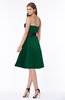 ColsBM Kaliyah Alpine Green Glamorous A-line Sleeveless Satin Knee Length Bow Bridesmaid Dresses