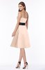 ColsBM Kaliyah Fresh Salmon Glamorous A-line Sleeveless Satin Knee Length Bow Bridesmaid Dresses