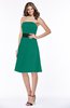 ColsBM Kaliyah Mint Glamorous A-line Sleeveless Satin Knee Length Bow Bridesmaid Dresses
