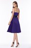 ColsBM Kaliyah Royal Purple Glamorous A-line Sleeveless Satin Knee Length Bow Bridesmaid Dresses
